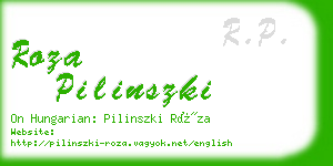 roza pilinszki business card